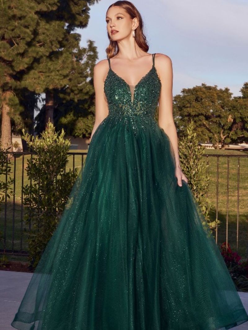 Emerald Green Sweetheart Ball Gown Quinceanera Dress Beaded Lace Applique  Tulle Sweet 15 Dress Corse on Luulla